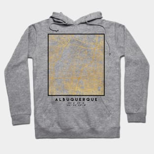 ALBUQUERQUE NEW MEXICO CITY STREET MAP ART Hoodie